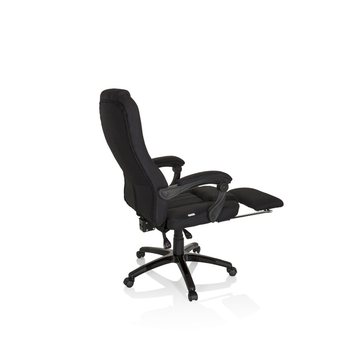 Крісло для керівника RELAX CL190 з підставкою для ніг тканина чорний mybuero