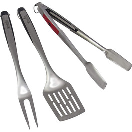 Char-Broil Comfort Grip набір для грилю, 3 предмети, нержавіюча сталь