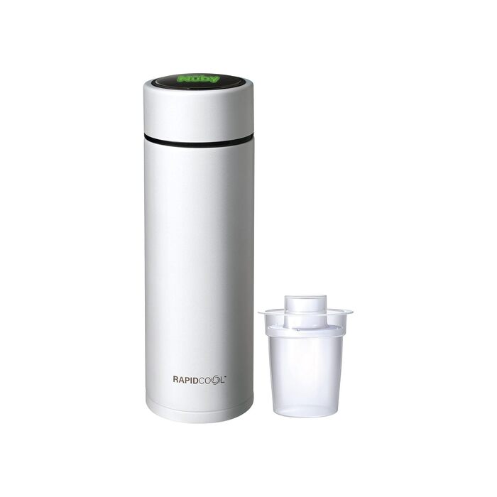 Nuby RapidCool™ – Готувальник суміші для немовлят, термос з дозатором (2 хв) – Ідеально для подорожей