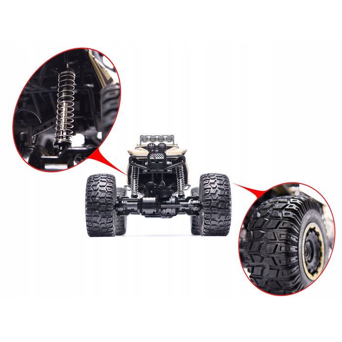 Радіокерована машина 4x4 Metal Gigant, 51 см