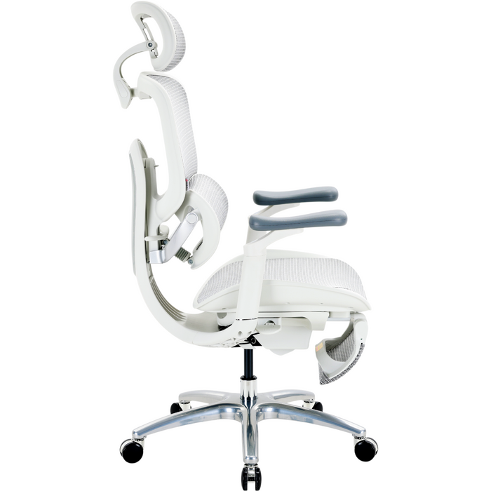 Крісло офісне Sihoo C300 LITE V2 White з підставкою для ніг