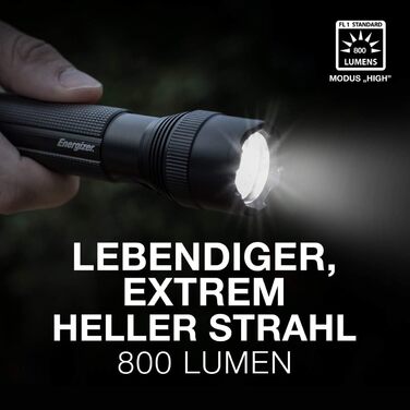 Ліхтарик Energizer LED, надяскравий, для кемпінгу та відпочинку, акумуляторний, чорний