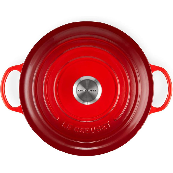 Каструля Le Creuset Signature La Marmite з чавуну 26 см, 4,1 л, для всіх типів плит та індукції, червона