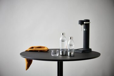 Сифон для газування води Aarke Carbonator 3, стрімер для води з PET-пляшкою 1 л