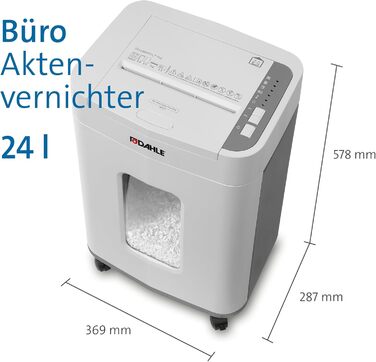 Шредер Dahle ShredMATIC 90 Aktenvernichter з автоподачею паперу, P-4, 150 аркушів, безпека P-4, сірий/сірий