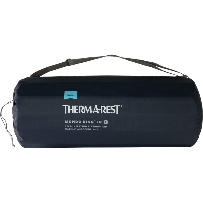 Самонадувний кемпінговий матрац Therm-a-Rest MondoKing 3D XXL (203 x 76 см), Marine Blue, з сумкою для зберігання