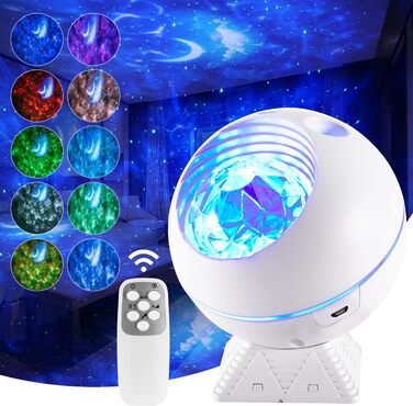 Проектор зоряного неба Sternenhimmel з Bluetooth, 300 режимів, нічник для дітей та дорослих, білий колір