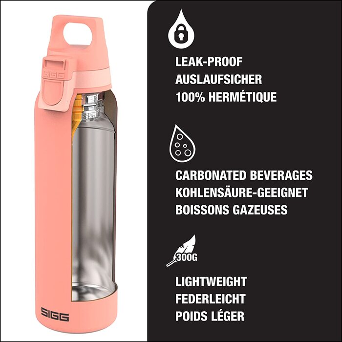 Термос SIGG Hot & Cold One з ситечком для чаю, герметичний, BPA-free, з нержавіючої сталі 18/8, 0.55 л, рожевий