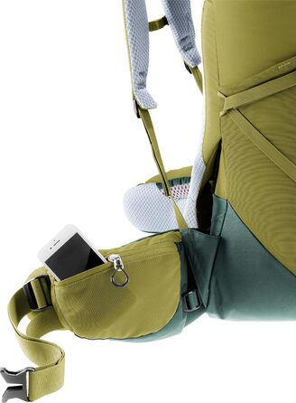 Туристичний рюкзак Deuter Aircontact Core 40+10 л, зелений, модель 2024, для трекінгу