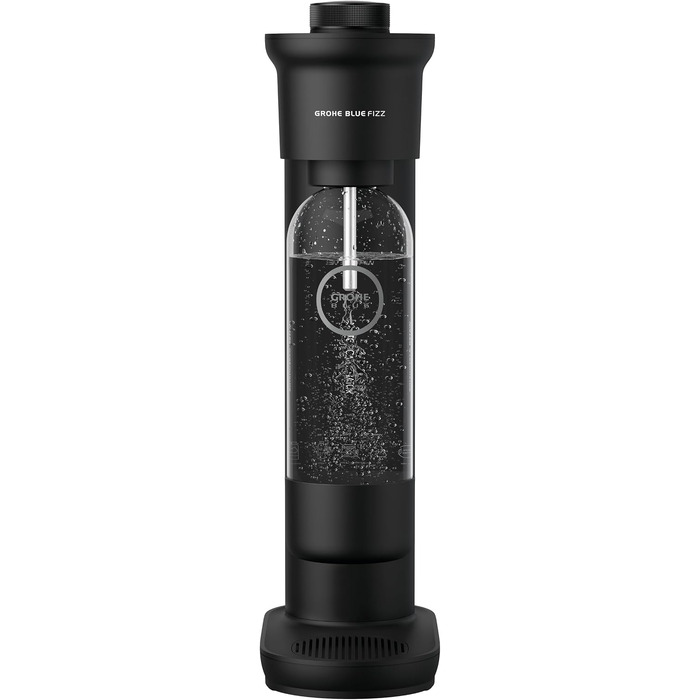 Сифон для газування води GROHE Blue Fizz Starter Set, 3 рівні газування, пляшка 0.85л, чорний (31943K00)