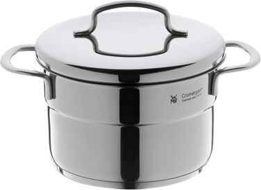 Сотейник WMF Mini з кришкою 16 см, нержавіюча сталь Cromargan, 1.5 л, для індукційних плит