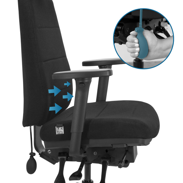 Офісне крісло / поворотне крісло PHOENIX PRO I Fabric Black HJH OFFICE