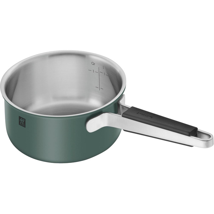 Набір посуду ZWILLING PURE, 5 предметів, нержавіюча сталь 18/10, керамічне покриття, Stay-Cool ручки, придатний для миття в посудомийній машині, зелений