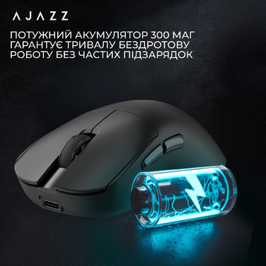 Бездротова миша Ajazz x Nacodex NJ08 MC White (NJ08-MC-W)