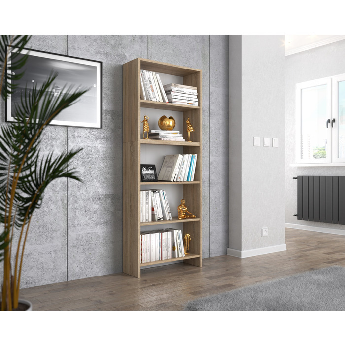 Стелаж Stiv-Meble 60 см x 189 см x 30 см, дуб сонома