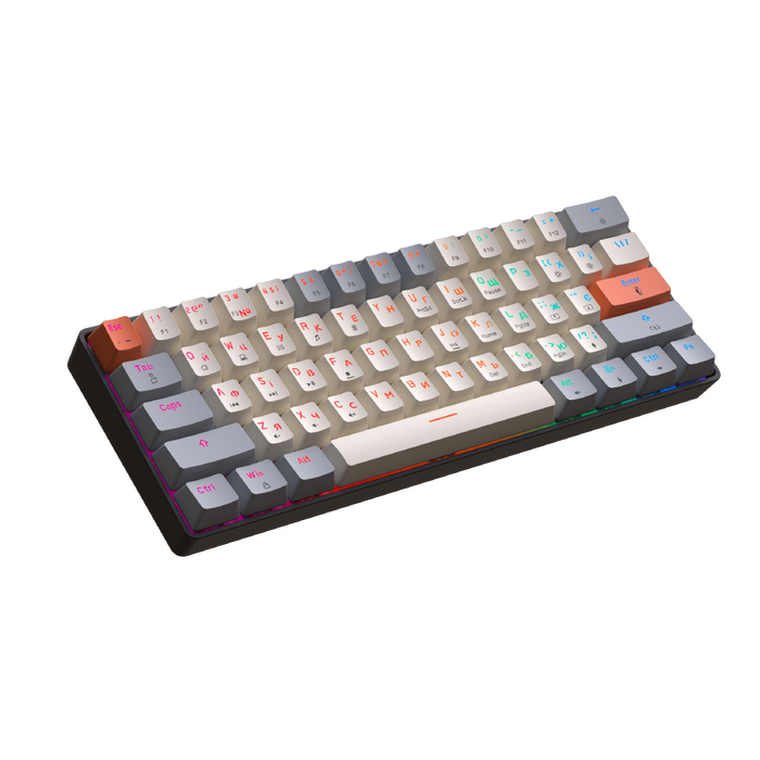 Дротова механічна клавіатура GamePro MK130 V2 Infinity QLAB Sakura Black (MK130-V2-B-QS)