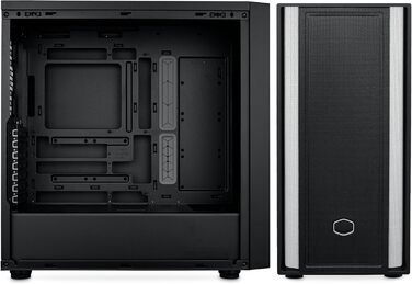 Корпус для ПК Cooler Master MasterBox 600 Lite, Mid-Tower, підтримка E-ATX, потужний повітряний потік, сумісний з материнськими платами Back Connect, охолодження до 420 мм, 7 вентиляторів, бічна панель із загартованого скла, USB 3.2 Gen 1 Type-C