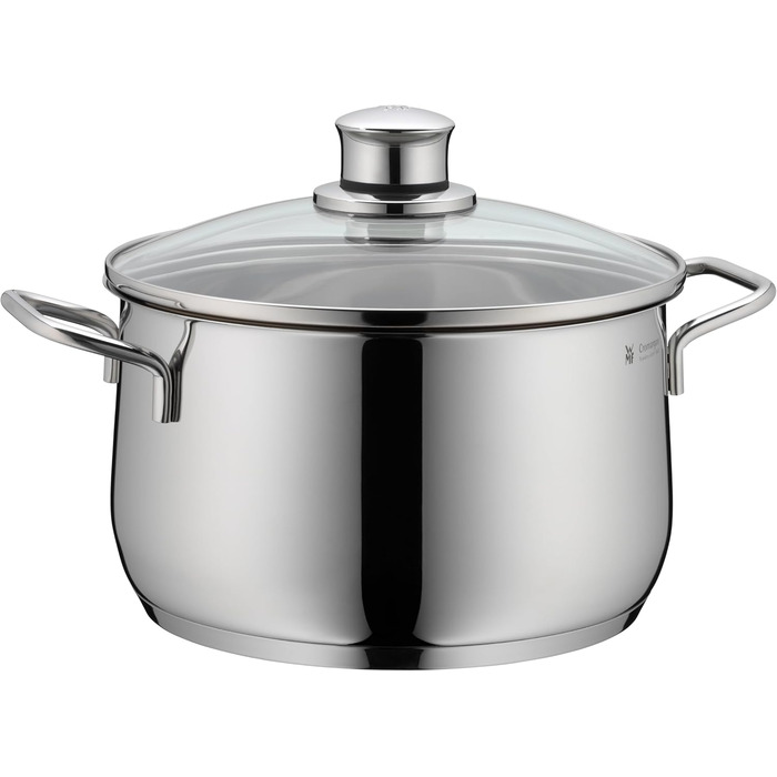 Каструля WMF Diadem Plus 16 см без кришки, 1,5 л, для молока, з нержавіючої сталі Cromargan, полірована, без покриття (набір каструль, 4 шт.)