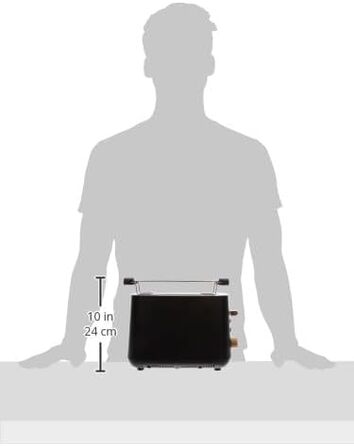 Електрична плита ECG ST 2768 Timber Black, дерев'яний дизайн, чорна