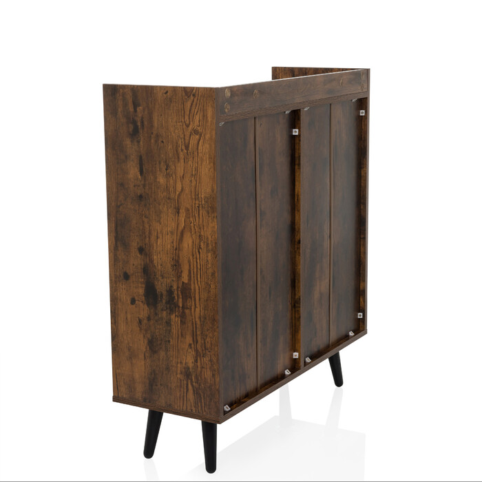 Сервант / комод MYRDAL 80x30x90 см 2 шухляди 1 двері коричневий/чорний hjh LIVING