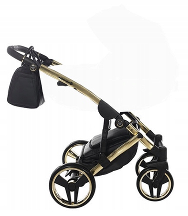 Дитячий візок 2в1 Junama Diamond S Line V2 Black/gold