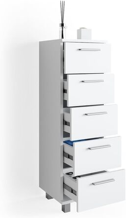 Пенал для ванної Vicco Ilias, білий, 30x95 см