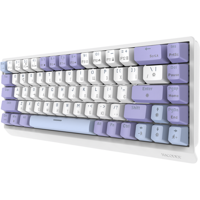 Дротова механічна клавіатура Ajazz NK68 V2 Red Switch (NK68-V2-R-PWB)
