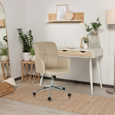 Офісне крісло / поворотне крісло / крісло-оболонка SOLAO 400 тканина бежева hjh OFFICE