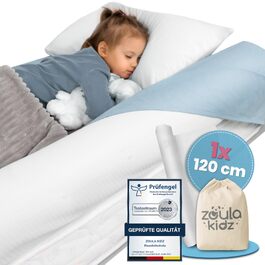 Подушка для годування Zoula Kidz® надувна, компактна - Stillmond Mondkissen для подорожей, з бавовняним чохлом OEKO-TEX, регульована висота, 120 см