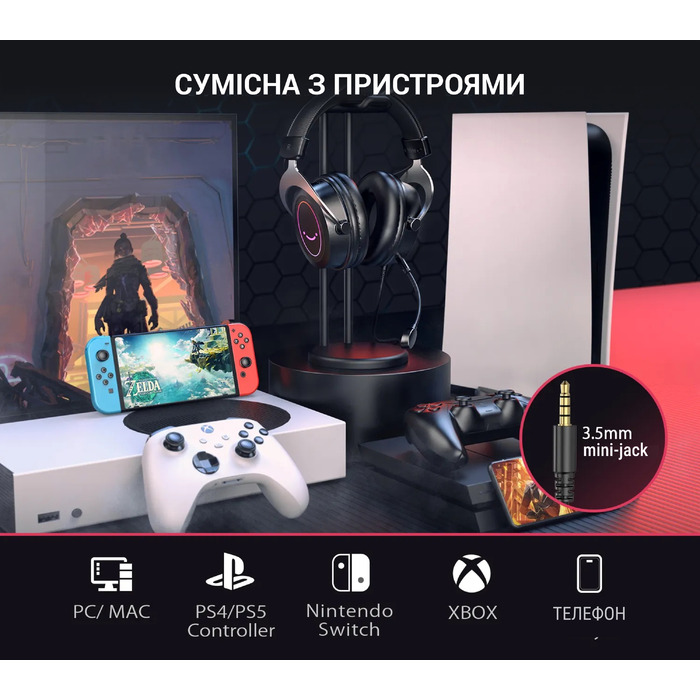 Гарнітура Fifine RGB H3P