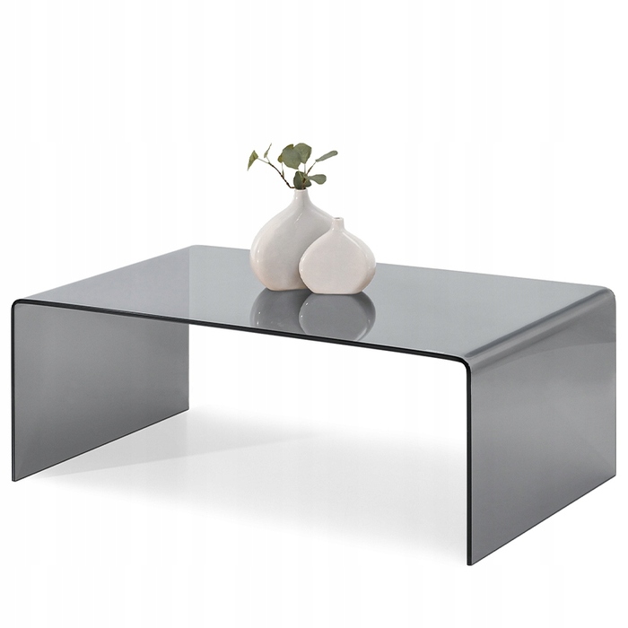 Журнальний стіл Mebel-Partner прямокутний 110 x 60 x 40 см, антрацит/графіт/сірий