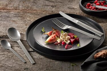 Набір столових приборів ZWILLING Minimale, 68 предметів, для 12 осіб, 18/10 нержавіюча сталь, вінтажний дизайн, молоткова обробка, підходить для посудомийної машини, сріблястий