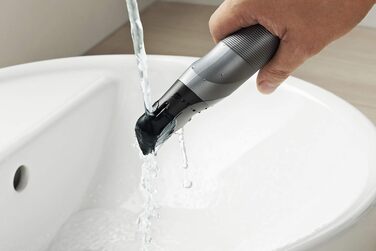 Тример для тіла чоловічий Panasonic ER-GK80-S503, акумуляторний, сталеві леза, i-Shaper, 20 налаштувань довжини, чорний