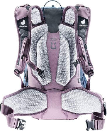 Жіночий велосипедний рюкзак Deuter Attack 18 SL з протектором, 18 л, синьо-фіолетовий