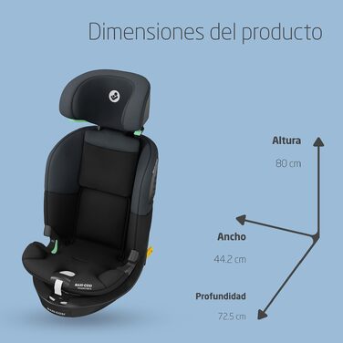 Дитяче автокрісло Maxi-Cosi Emerald 360 S i-Size (40–150 см), ISOFIX, Tonal Black