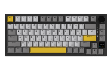 Бездротова механічна клавіатура Ajazz AK820 PRO 75% Flying Fish Switch Black RGB (AK820PRO-FF-BGY)