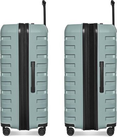 Валіза Smartbox Koffer M розширена 66 см, місткість 71–80 л, легкий дорожній тролей на 4 колесах з поліпропілену, TSA замок, м'ятний колір (Edition 01, L+)