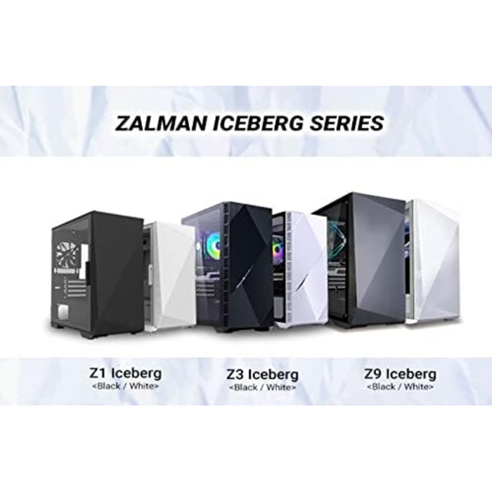 Корпус для ПК Zalman Z1 Iceberg чорний, Mini Tower, Micro-ATX