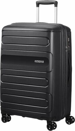 Валіза American Tourister Sunside Spinner 68 розширювана, 3.7 кг, 72.5/83.5 л, чорна, розмір M (67.5 см)