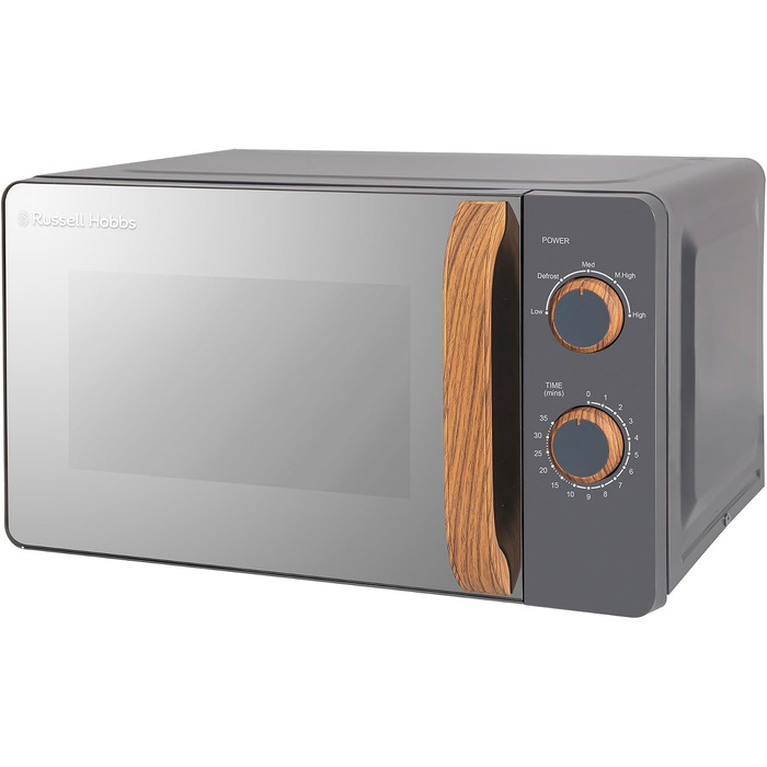 Мікрохвильова піч Russell Hobbs RHMM713G ручна, 17 л, 700 Вт, скандинавський стиль, сіра