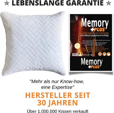 Ортопедична подушка для шиї з Memory Foam 40x60 см. Подушка від болю в шиї, віскоеластична, 60х40/60х60 см. GARANTIE