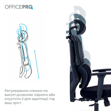 Крісло офісне OfficePro Unity OC510B Black