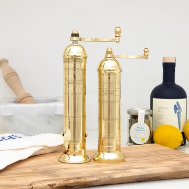 Ручна млинець для перцю Alexander Home The Original Griechische, латунь, 20,3 см, з ручкою-курбою