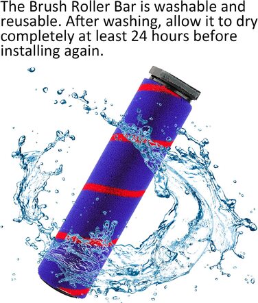 Насадка-щітка для підлоги з м'яким валиком для Dyson V7/V8/V10/V11/V15/SV10/SV11, аксесуар з швидкознімним кріпленням