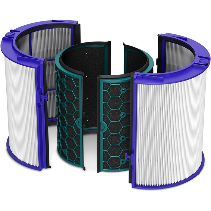 Фільтр VIOKS 360° для очищувача повітря Dyson HP04/TP04/DP04/TP05/HP05, HEPA та вугільний, заміна 969048-02, для Pure Cool, Pure Hot+Cool, 1 шт.