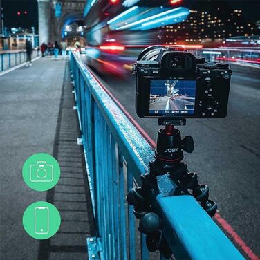 Гнучкий штатив JOBY GorillaPod 3K Kit з кульовою головкою для дзеркальних та бездзеркальних камер, навантаження до 3 кг, чорний, виробництво Італія