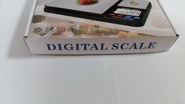 Diyife кухонні ваги з двома платформами 10кг/1г і 500г/0,01г, цифрові точні ваги для кухні, випічки, ювелірних виробів, 7 одиниць виміру, тара, підрахунок, авто-вимкнення, з батарейками