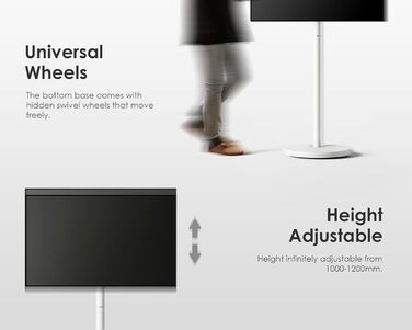 Мобільна телевізійна стійка FITUEYES Design для 24-48