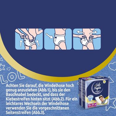 Нічні трусики Babylino Safe Nights для хлопчиків 8-13 років (30-48 кг), підгузки на ніч, 84 шт.