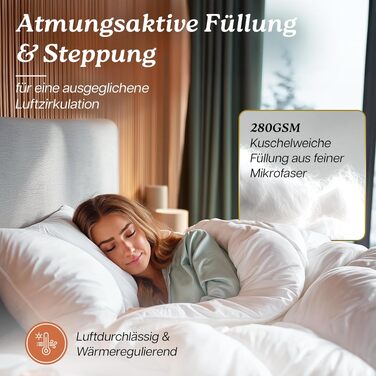 Літня ковдра Premium Duvet 135x200 см, гіпоалергенна всесезонна ковдра для сну